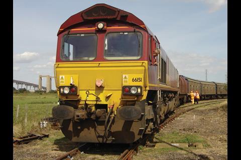 Class 66 locomotive.